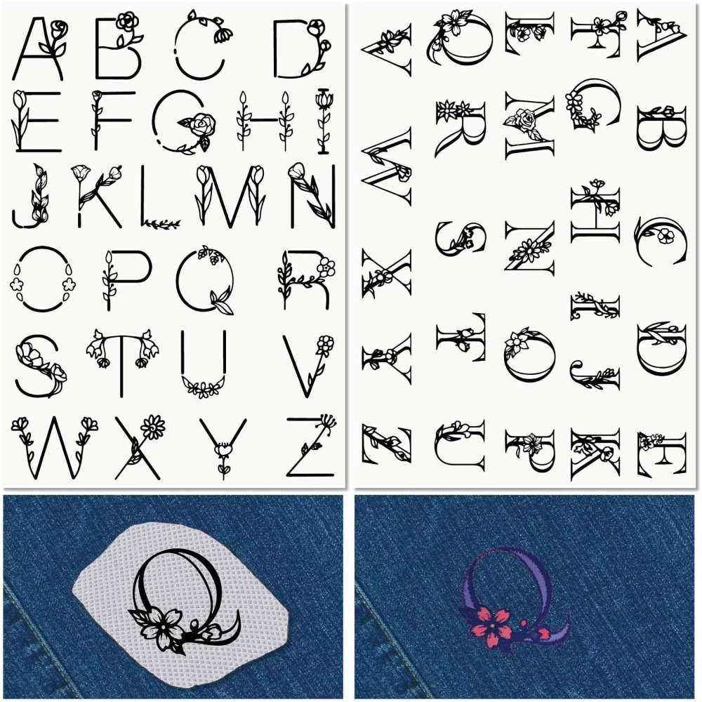 Embroidery Water - Letter A-Z Water Soluble Embroidery Stabilizers