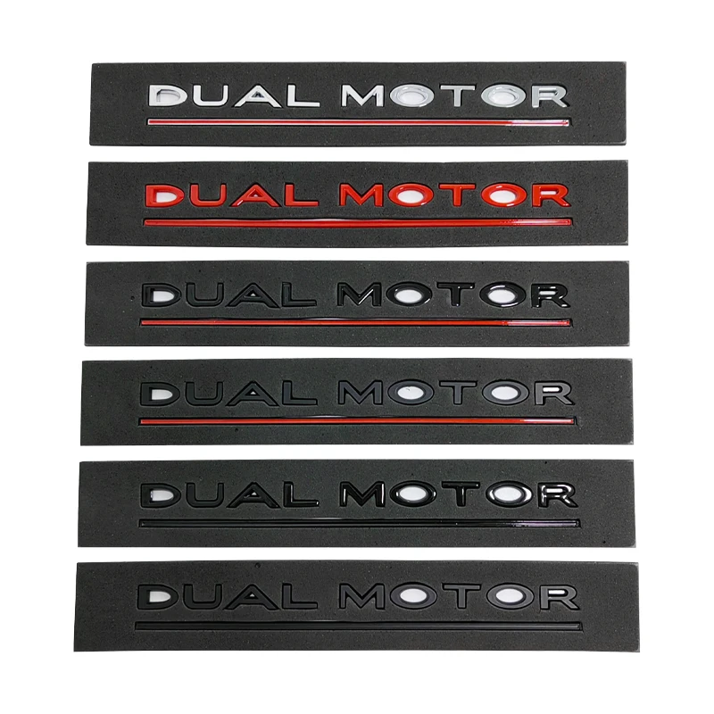 Embroidery Alpha - 3D ABS Chrome Red Line Black