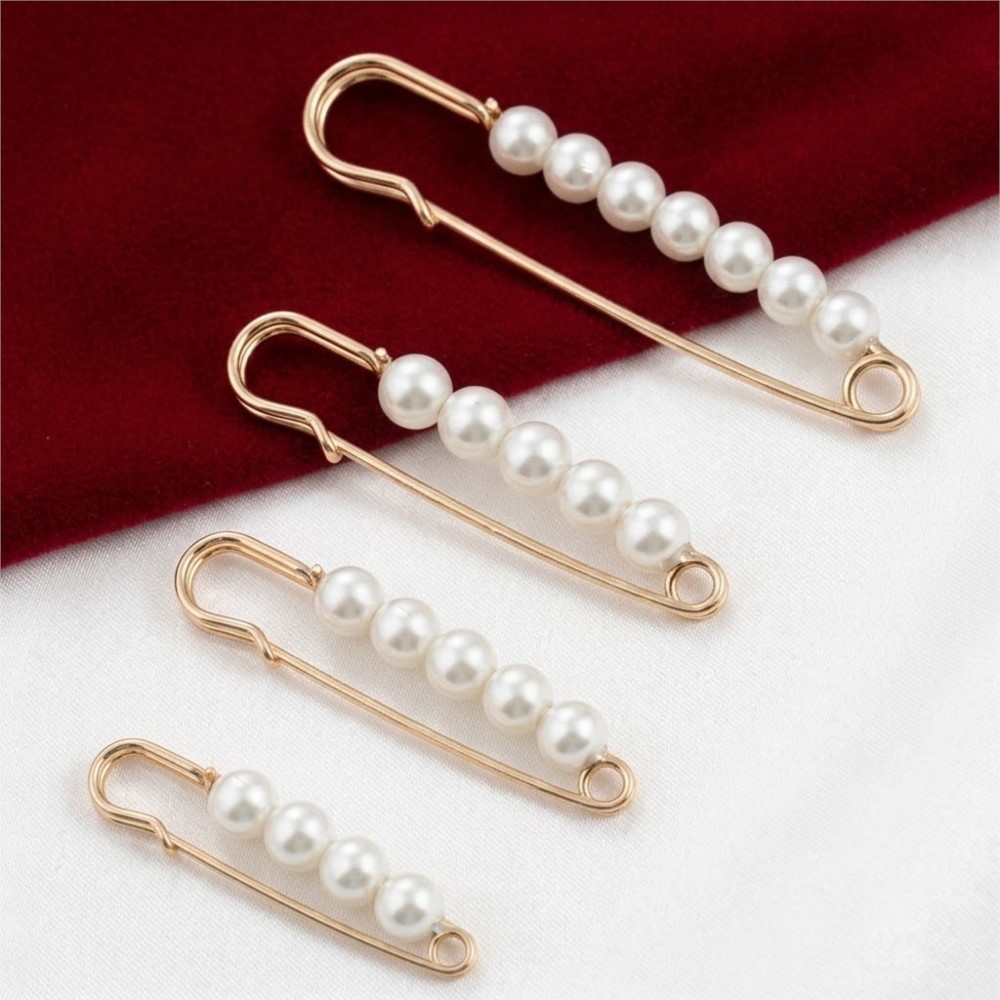 Embroidery Kaftan - 10pcs Large Faux Pearl Decorative Safety
