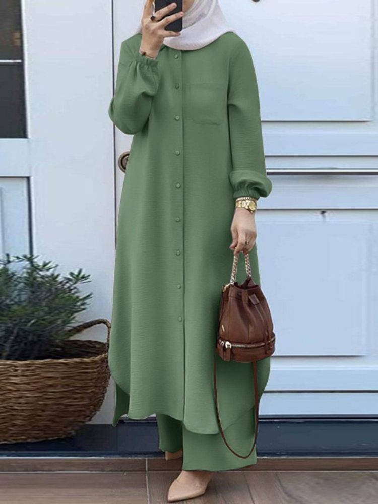 Dress Solid Color Dubai Turkis - огляд і ціна Embroidery Kaftan
