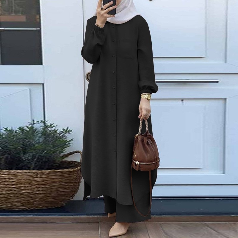 Dress Solid Color Dubai Turkis - огляд і ціна Embroidery Kaftan