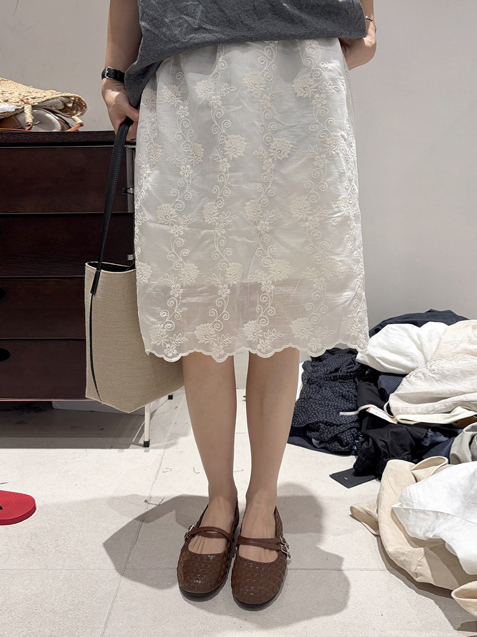 Korean Style plus Size Embroid - огляд і ціна Embroidery Skirt