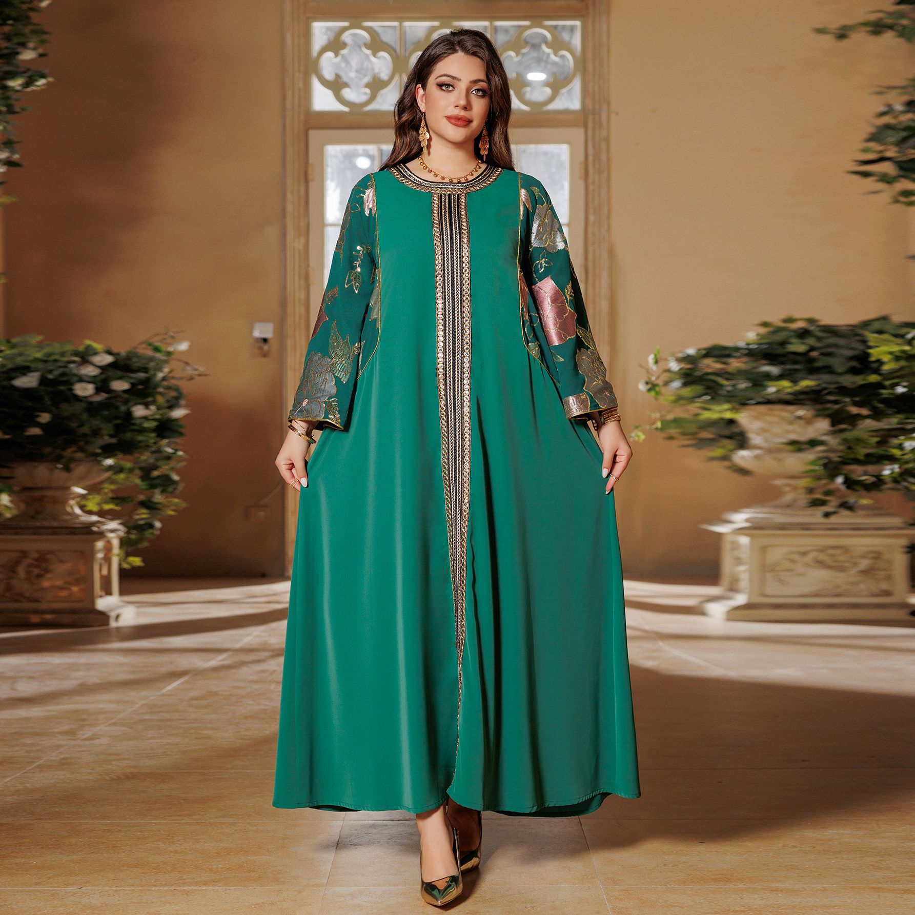 Eid Muslim Party Dress for Wom - огляд і ціна Embroidery Kaftan