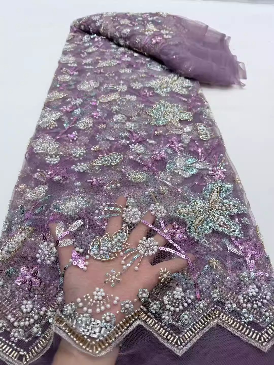 5yard Sequin bead tube embroid - огляд і ціна Embroidery Beads