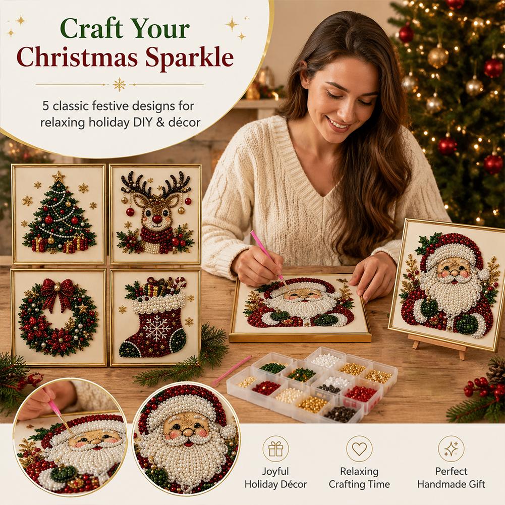 Christmas Santa Claus Pearl Ar - огляд і ціна Embroidery Beads