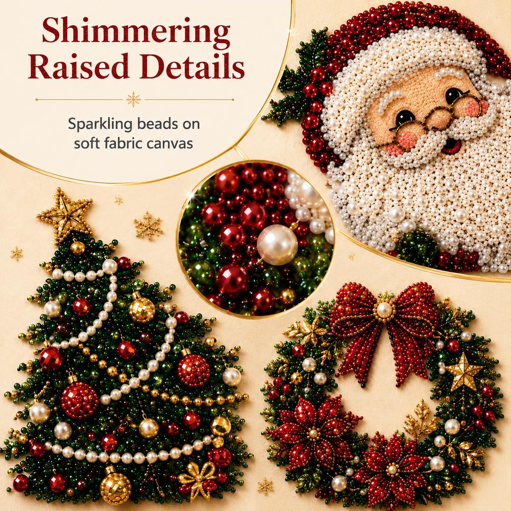 Christmas Santa Claus Pearl Ar - огляд і ціна Embroidery Beads