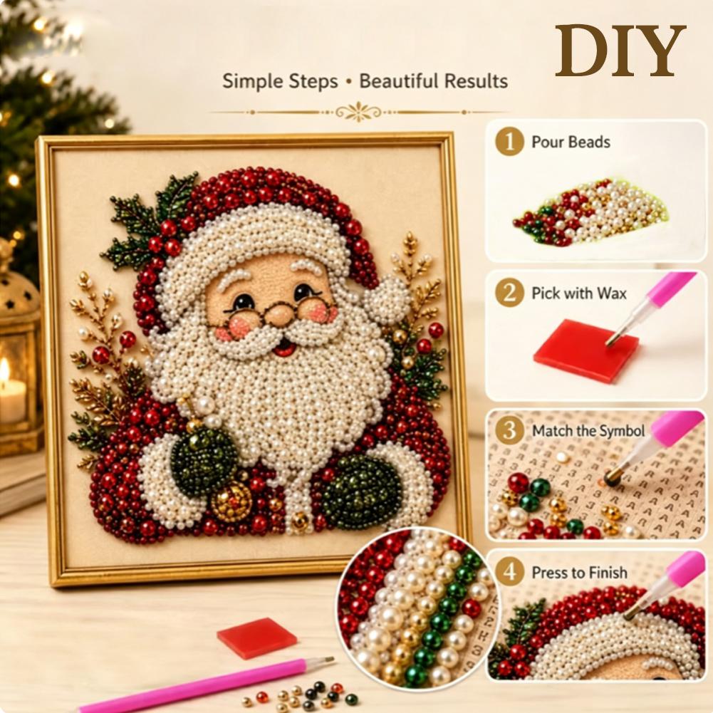 Christmas Santa Claus Pearl Ar - огляд і ціна Embroidery Beads