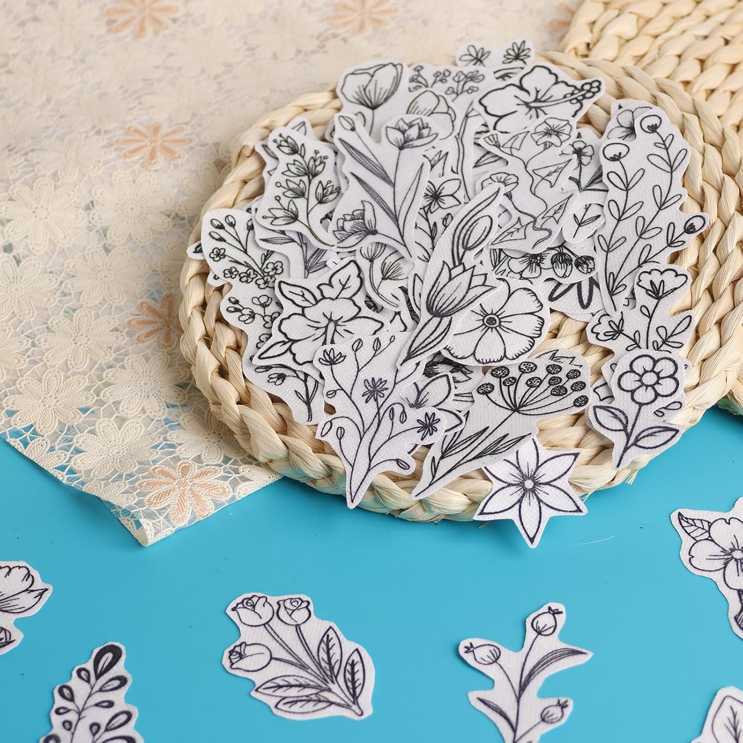 50Pcs Water Soluble Embroidery - огляд і ціна Embroidery Sheet