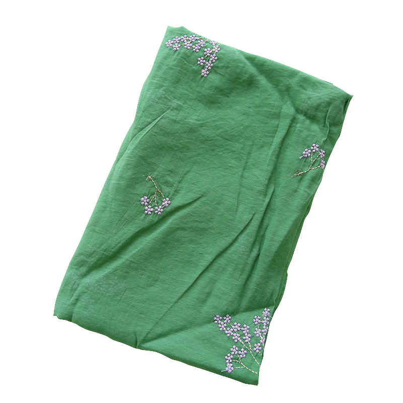 Summer dark green silk embroid - огляд і ціна Embroidery Canvas