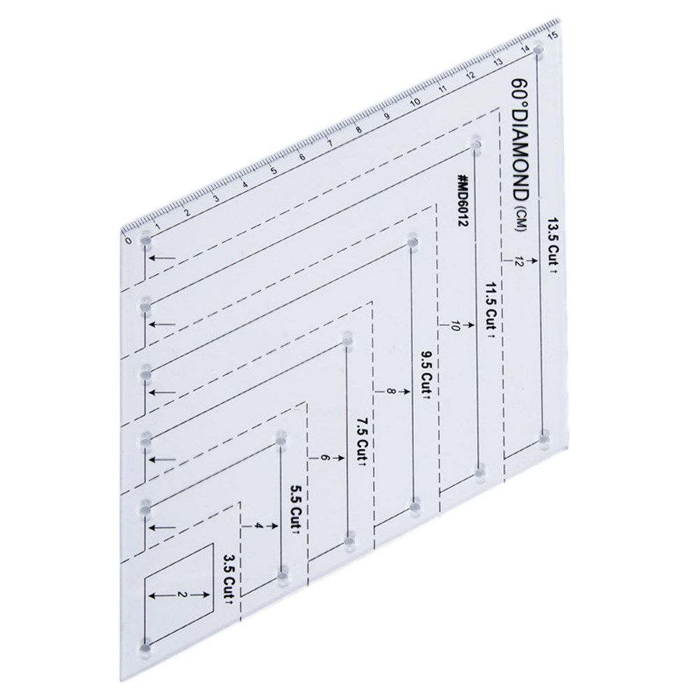 Acrylic Quilting Ruler 60 Degr - огляд і ціна Embroidery Quilting