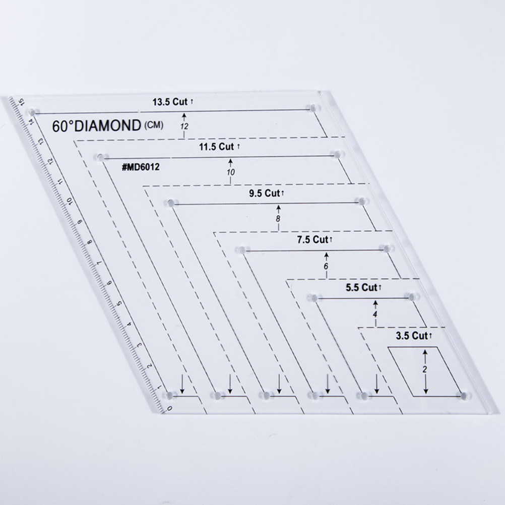 Acrylic Quilting Ruler 60 Degr - огляд і ціна Embroidery Quilting