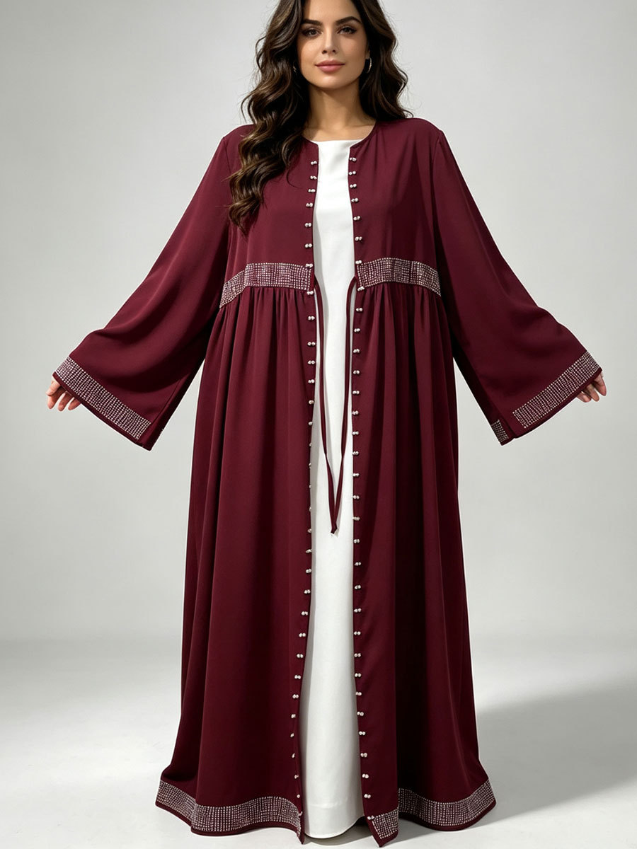 Dubai Open Front Abaya Women B - огляд і ціна Embroidery Kaftan