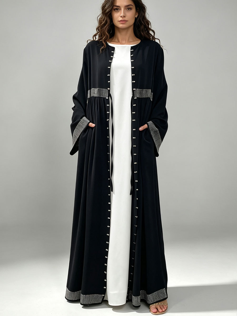Dubai Open Front Abaya Women B - огляд і ціна Embroidery Kaftan