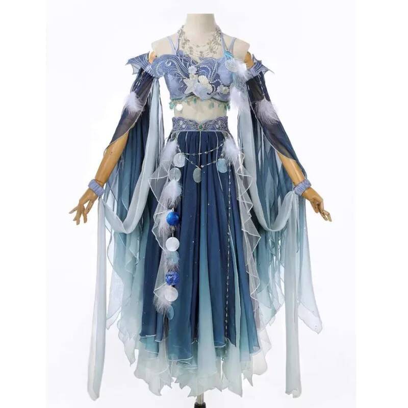 Exotic Blue Dress Heavy Embroi - огляд і ціна Embroidery Style