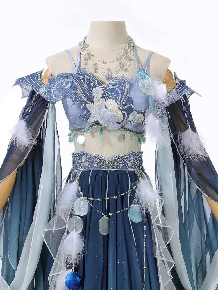 Exotic Blue Dress Heavy Embroi - огляд і ціна Embroidery Style