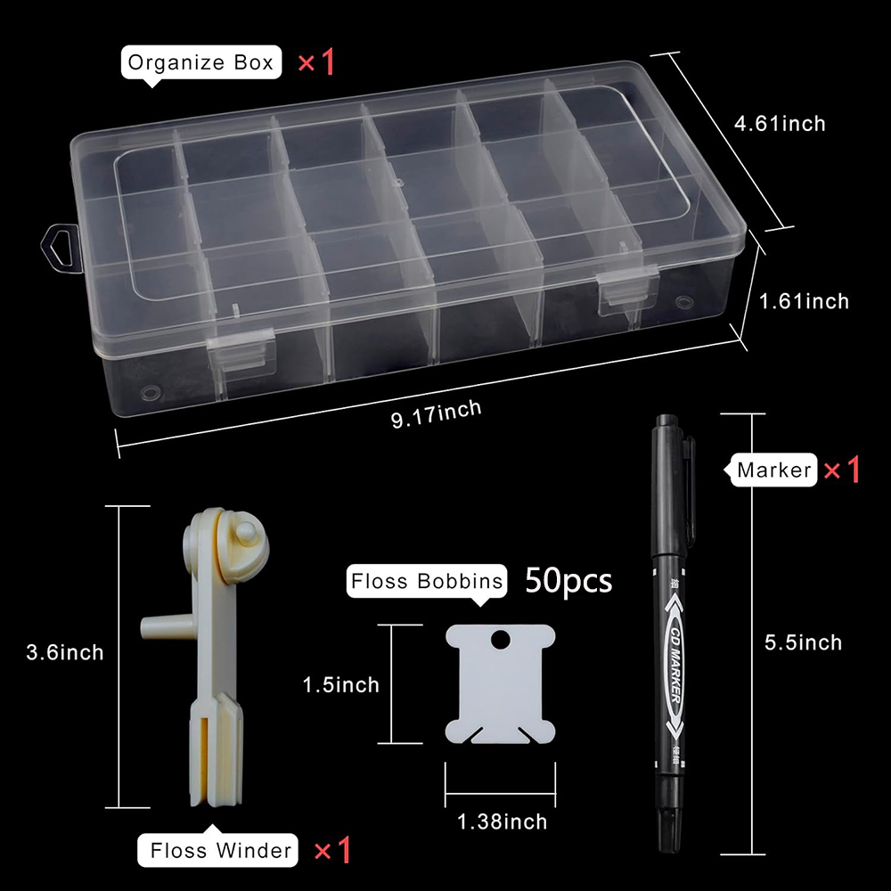 Embroidery Floss Organizer 18  - огляд і ціна Embroidery Tas