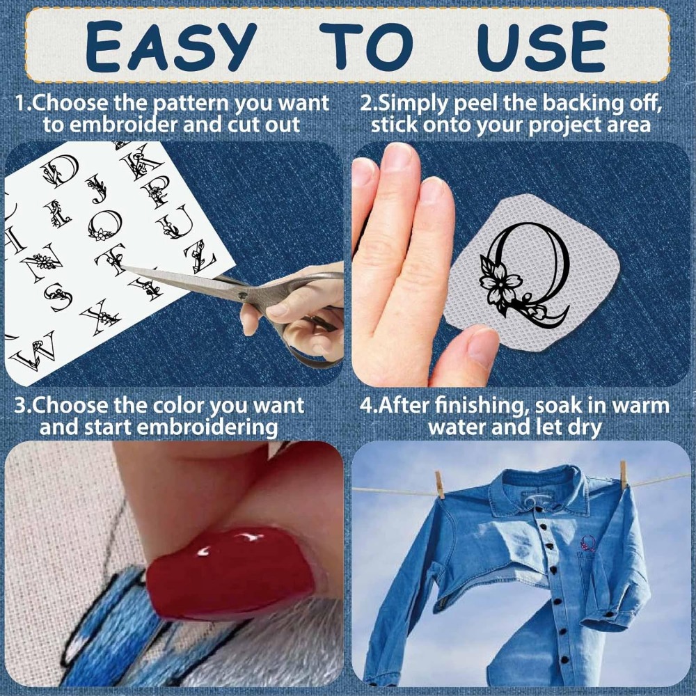Letter A-Z Water Soluble Embro - огляд і ціна Embroidery Water
