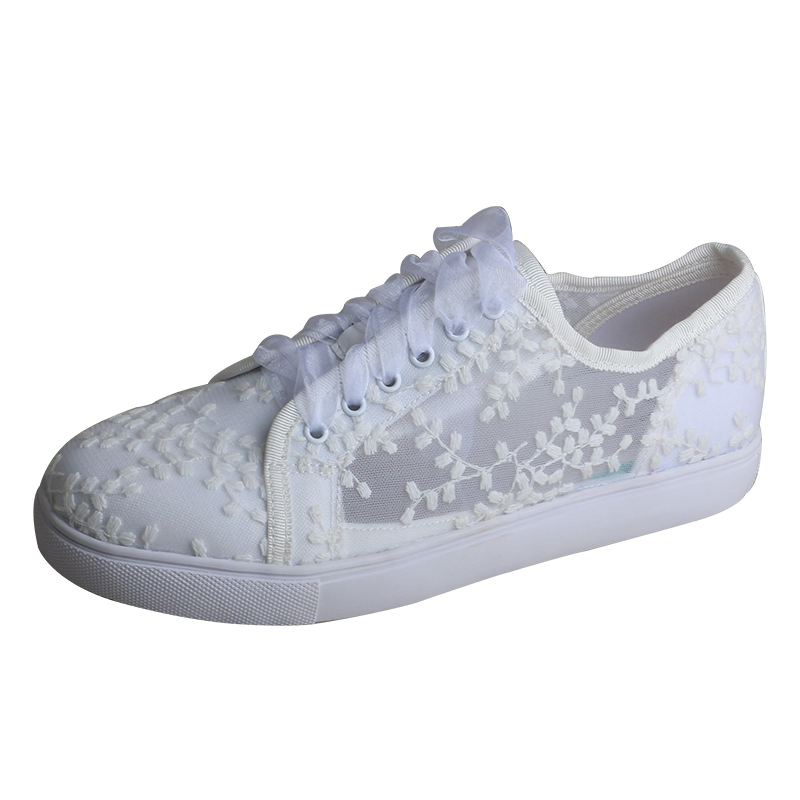 Wedopus White Sneakers for Wom - огляд і ціна Embroidery White