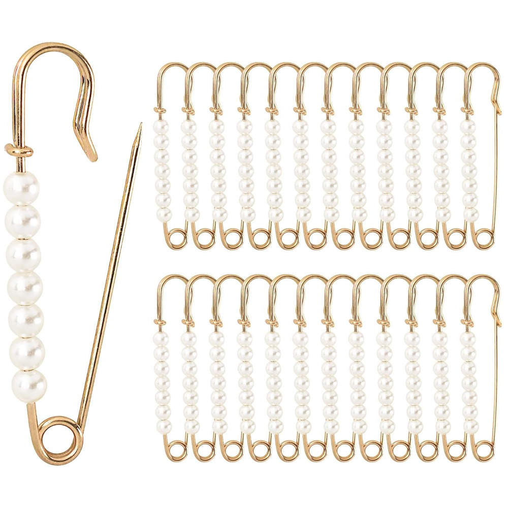 5PCS Faux Pearl Brooch Pins 2. - огляд і ціна Embroidery Kaftan