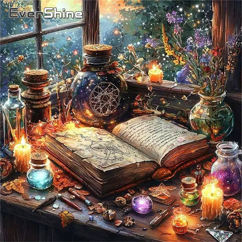 Evershine DIY Full Square Roun - огляд і ціна Embroidery Guide Book