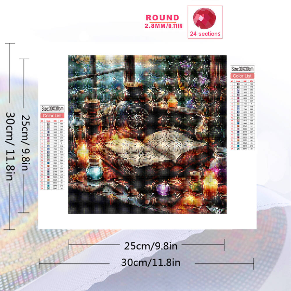 Evershine DIY Full Square Roun - огляд і ціна Embroidery Guide Book