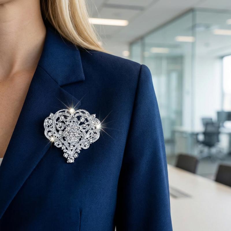 Elegant Heart Shape Brooch Shi - огляд і ціна Embroidery Kaftan