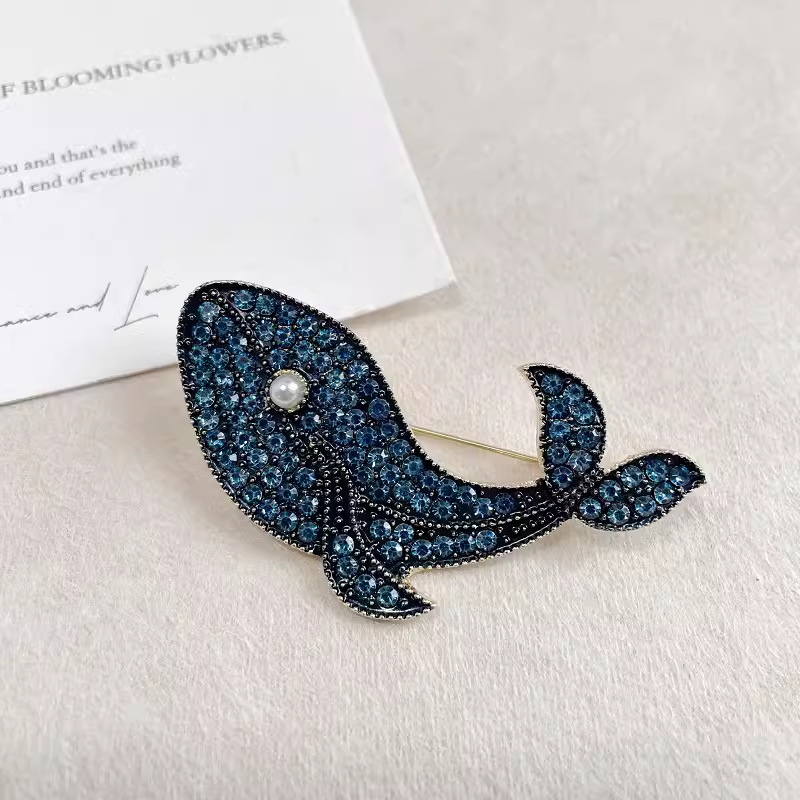 Korean Fashion Creative Blue W - огляд і ціна Embroidery Whale