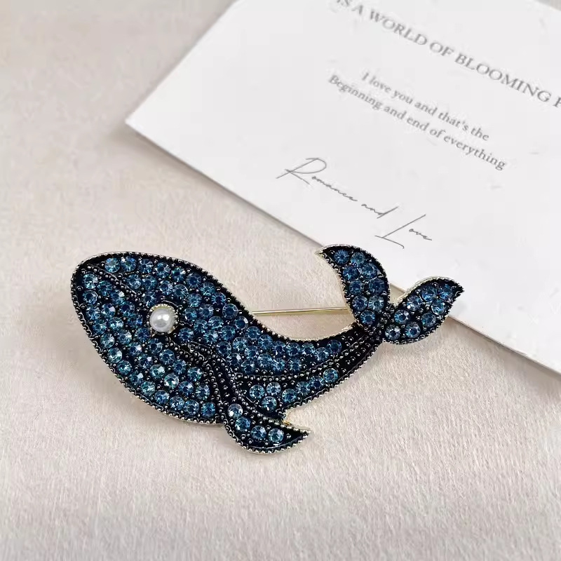 Korean Fashion Creative Blue W - огляд і ціна Embroidery Whale