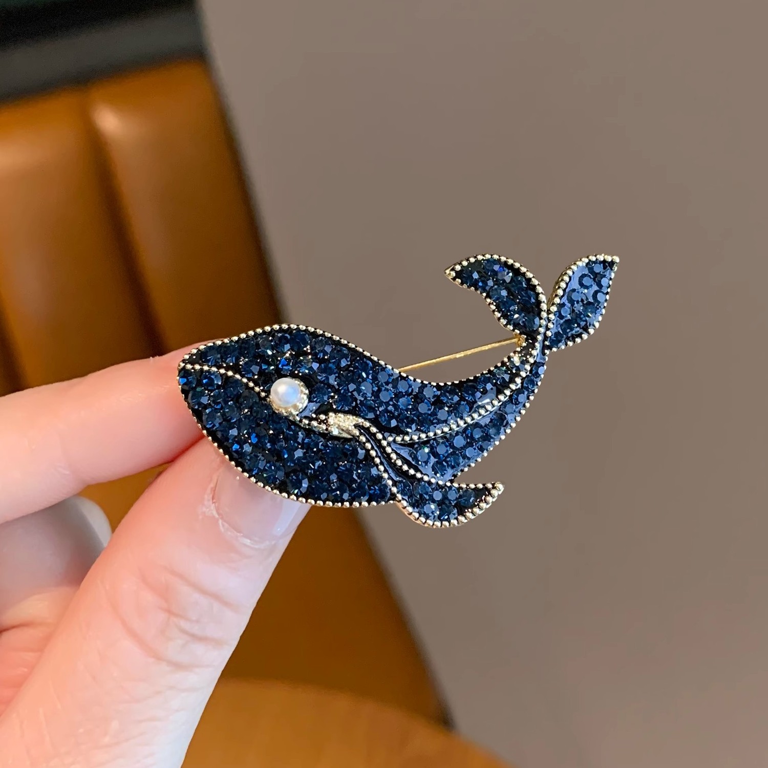 Korean Fashion Creative Blue W - огляд і ціна Embroidery Whale