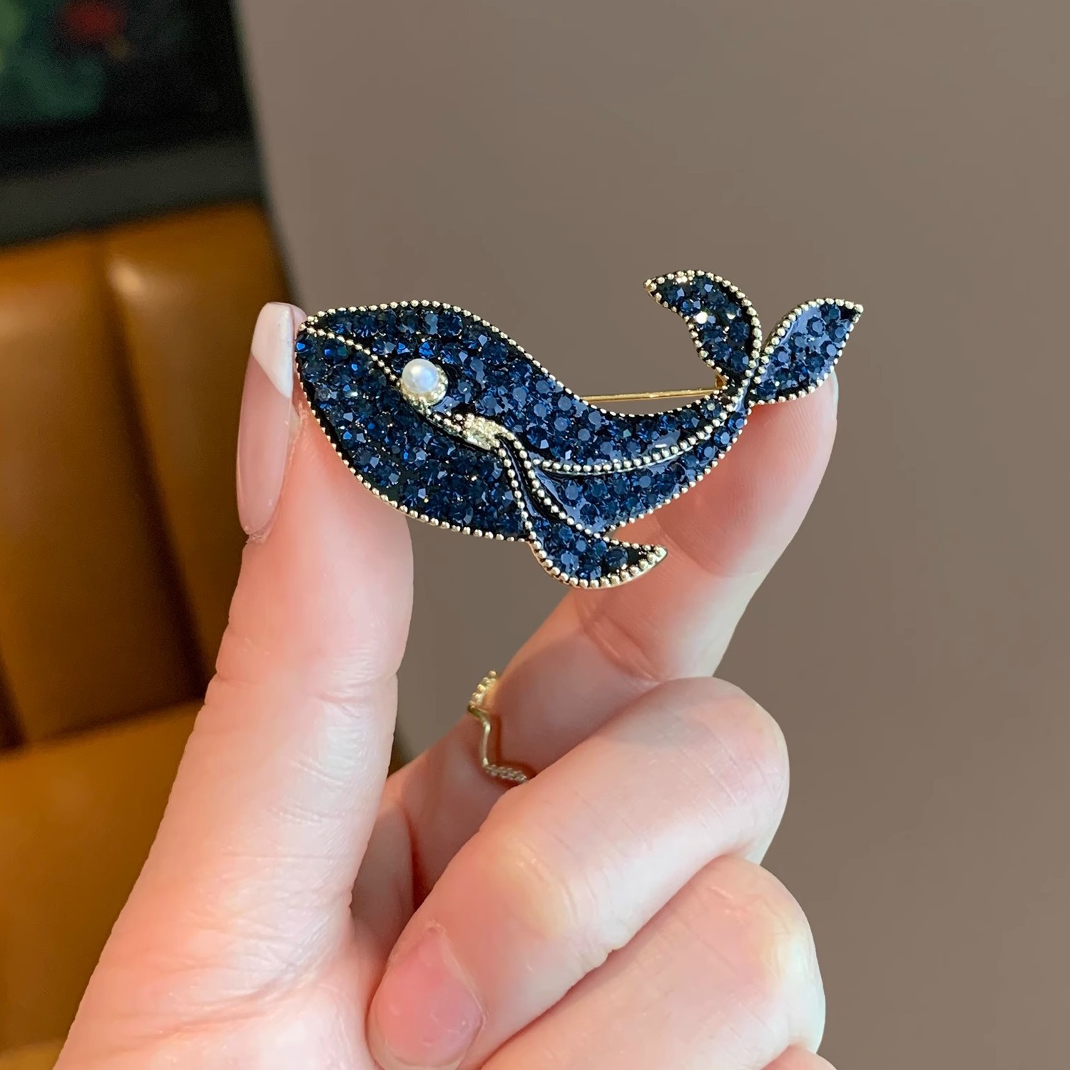 Korean Fashion Creative Blue W - огляд і ціна Embroidery Whale