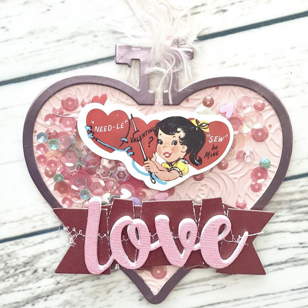 KSCRAFT Heart Embroidery Hoop  - огляд і ціна Embroidery Sheet