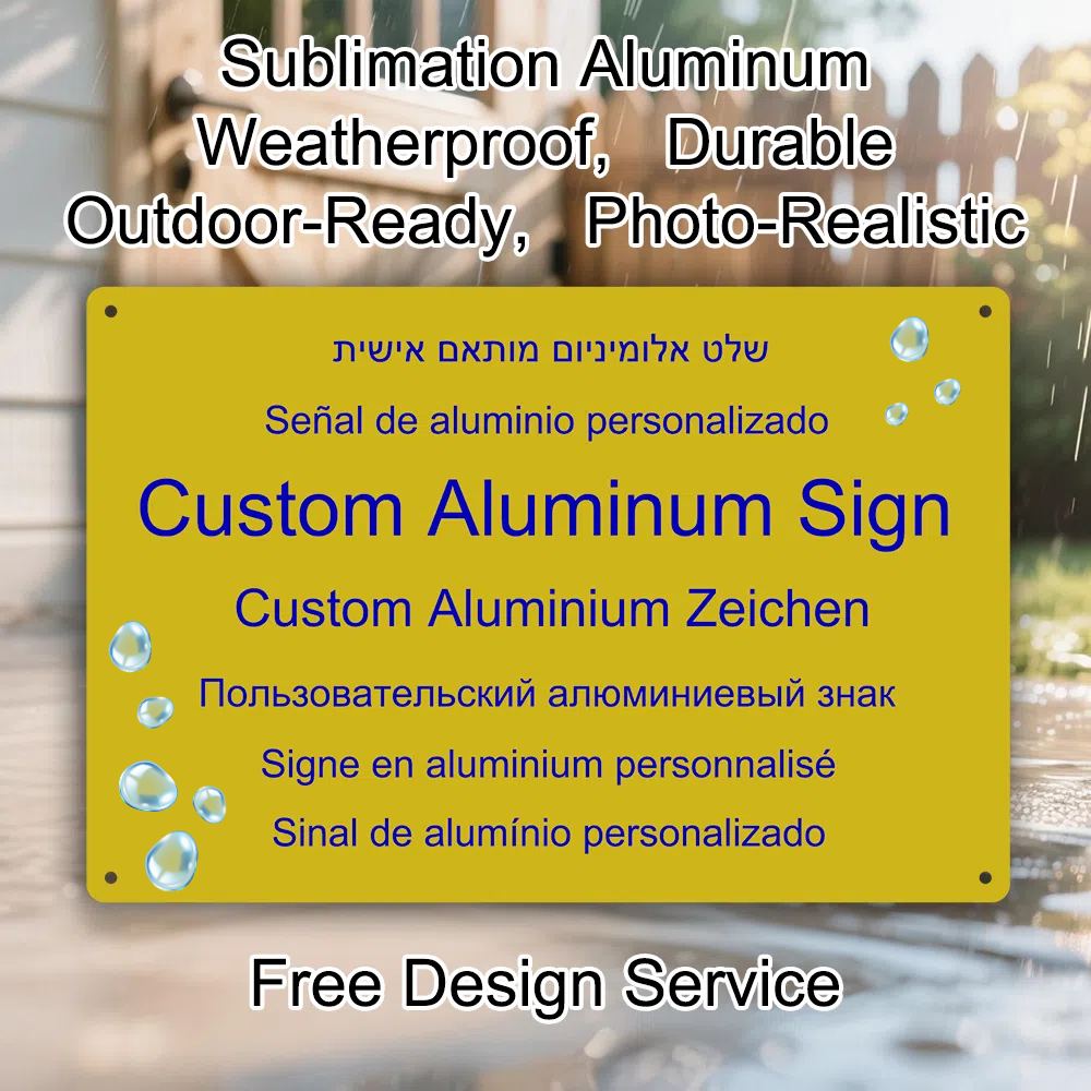 Custom Aluminum Sign Personali - огляд і ціна Embroidery Water
