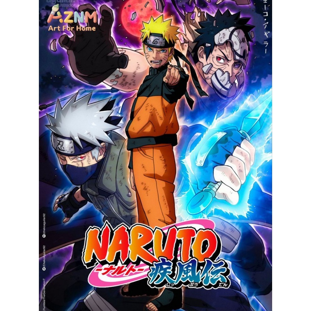 Frameless 1pc Naruto Class Sev - огляд і ціна Embroidery Canvas