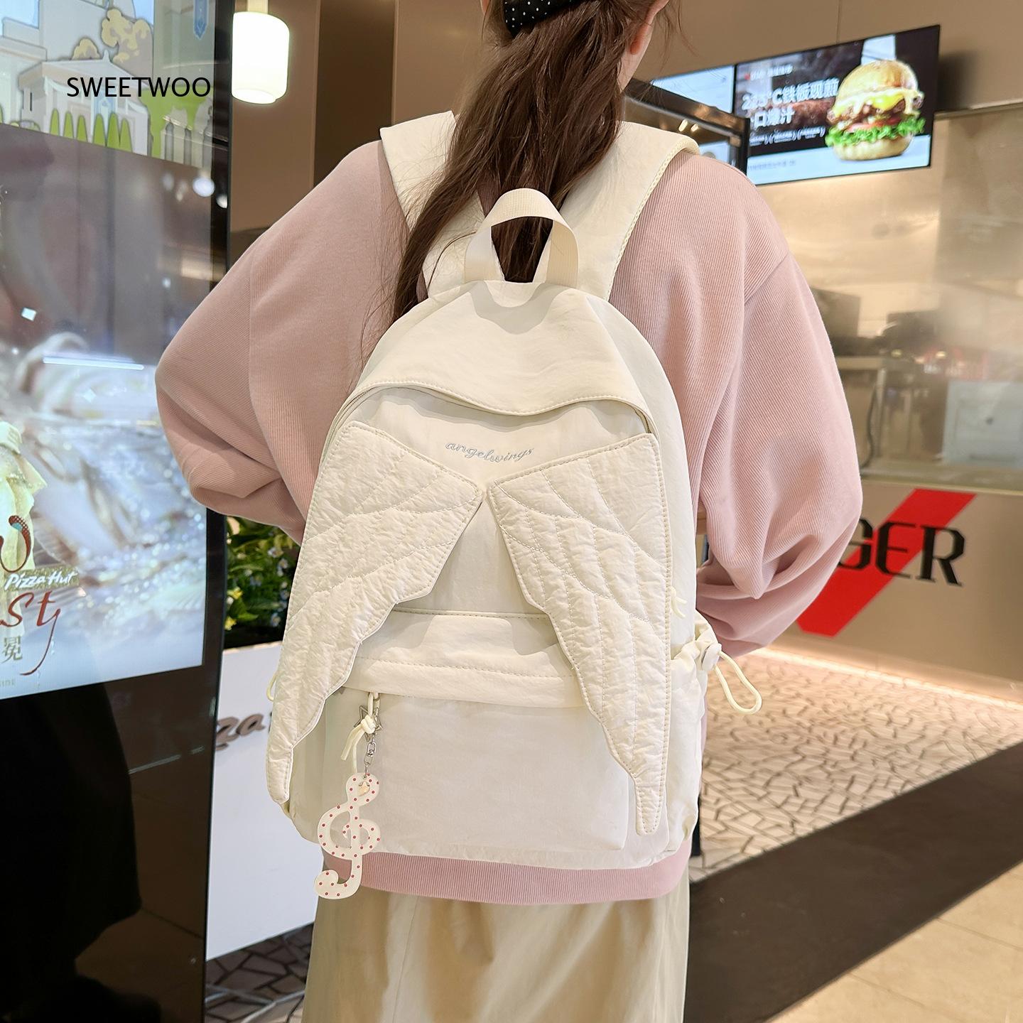 Women Pink Angel Wings Rucksac - огляд і ціна Embroidery Quilting