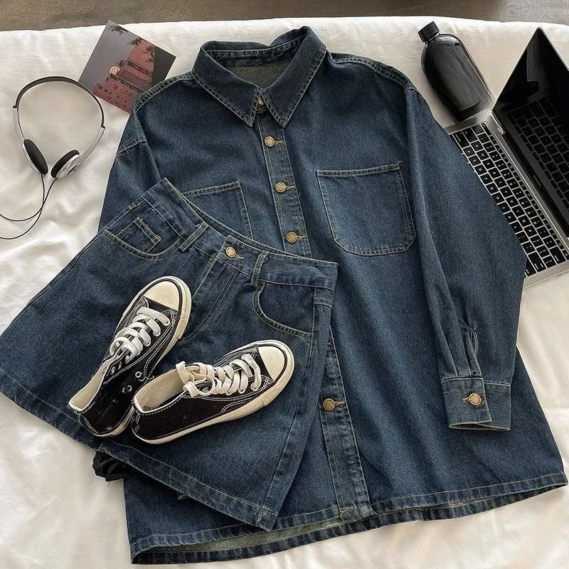 Y2K Denim Skirt Set: Vintage J - огляд і ціна Embroidery Style