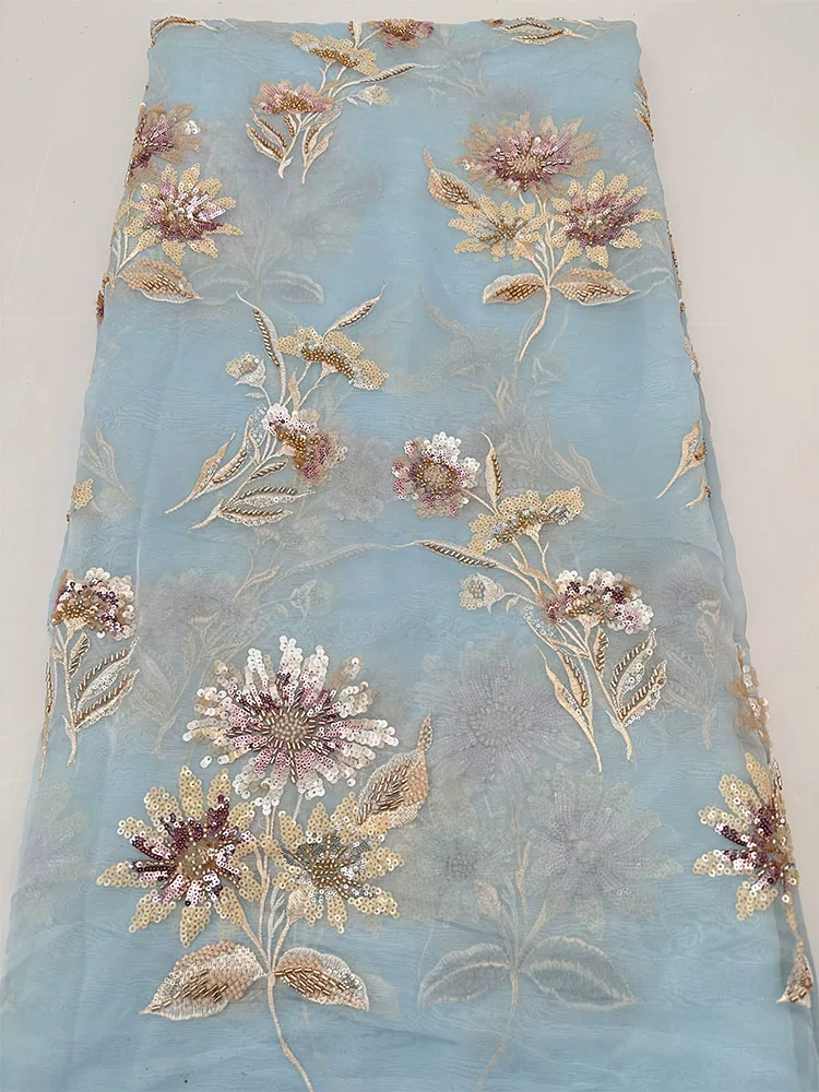 1yard soft mesh fabric Flower  - огляд і ціна Embroidery Beads