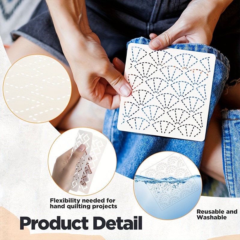 30Pcs Embroidery Templates DIY - огляд і ціна Embroidery Quilting