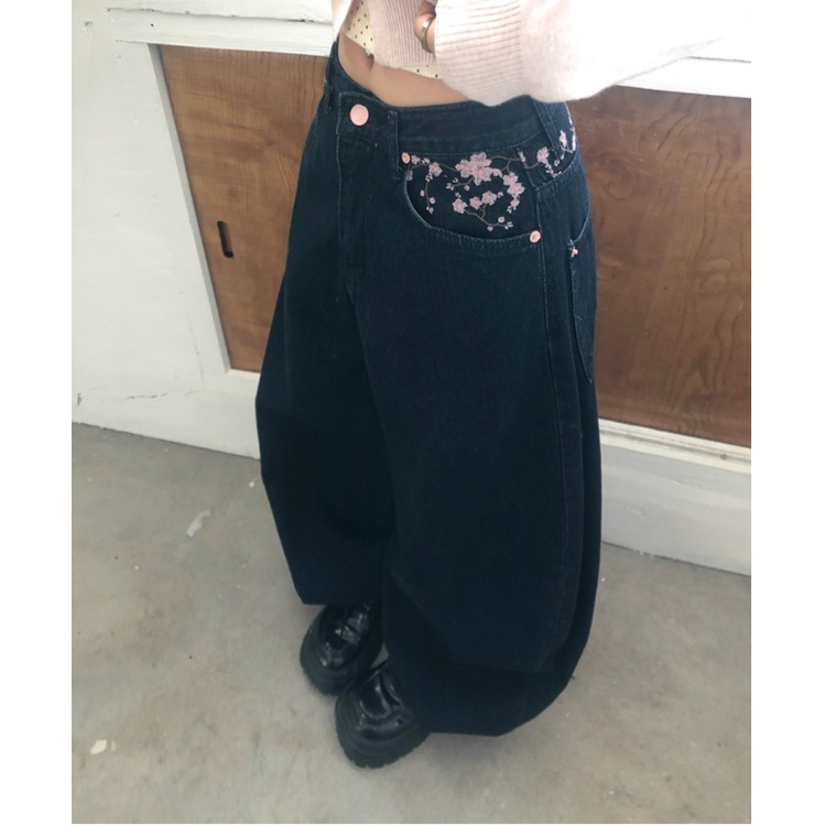 Spring 2026 High Waist Sakura  - огляд і ціна Embroidery Jeans Sakura