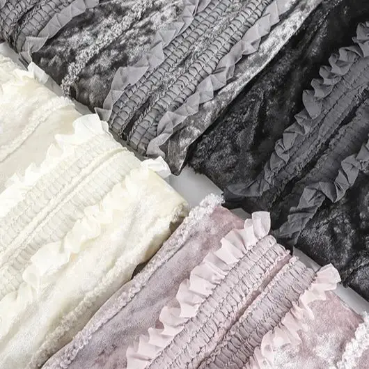 New velvet stretch fabric with - огляд і ціна Velvet Fabric Embroidery