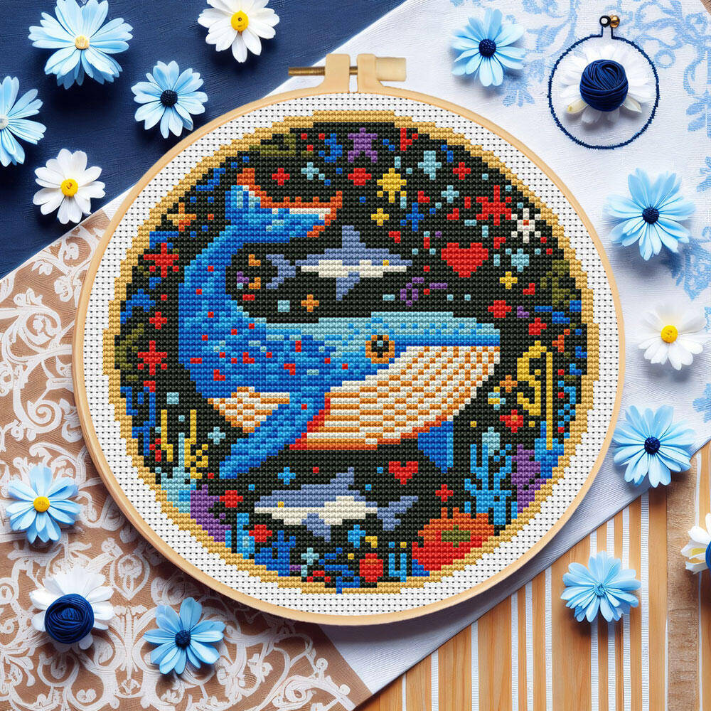 DIY Cross Stitch Whale Embroid - огляд і ціна Embroidery Whale