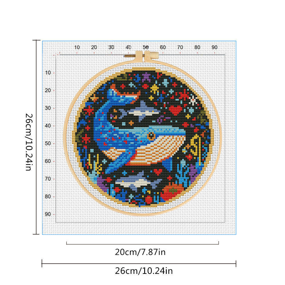 DIY Cross Stitch Whale Embroid - огляд і ціна Embroidery Whale