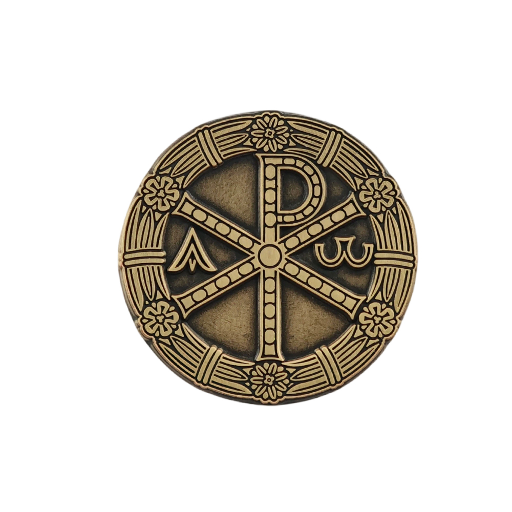 Christian Chi Rho Brooch Gold  - огляд і ціна Embroidery Alpha