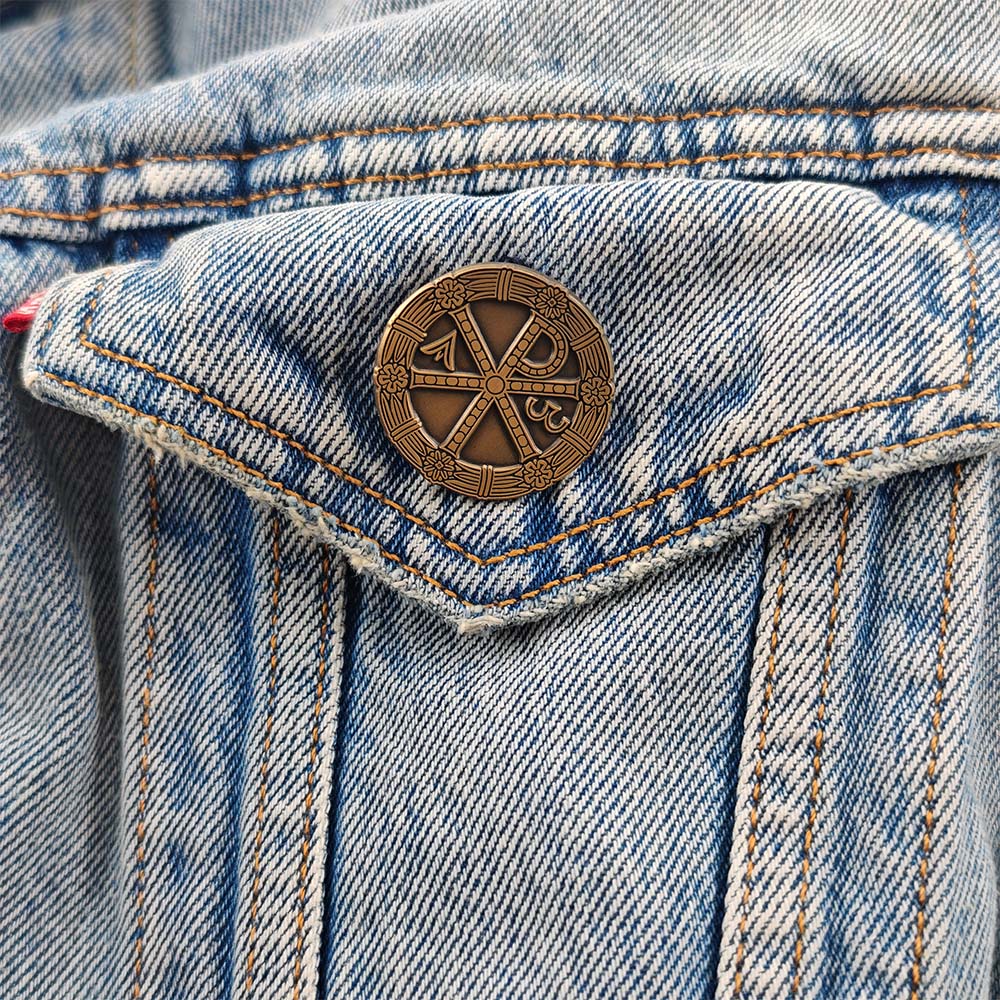 Christian Chi Rho Brooch Gold  - огляд і ціна Embroidery Alpha