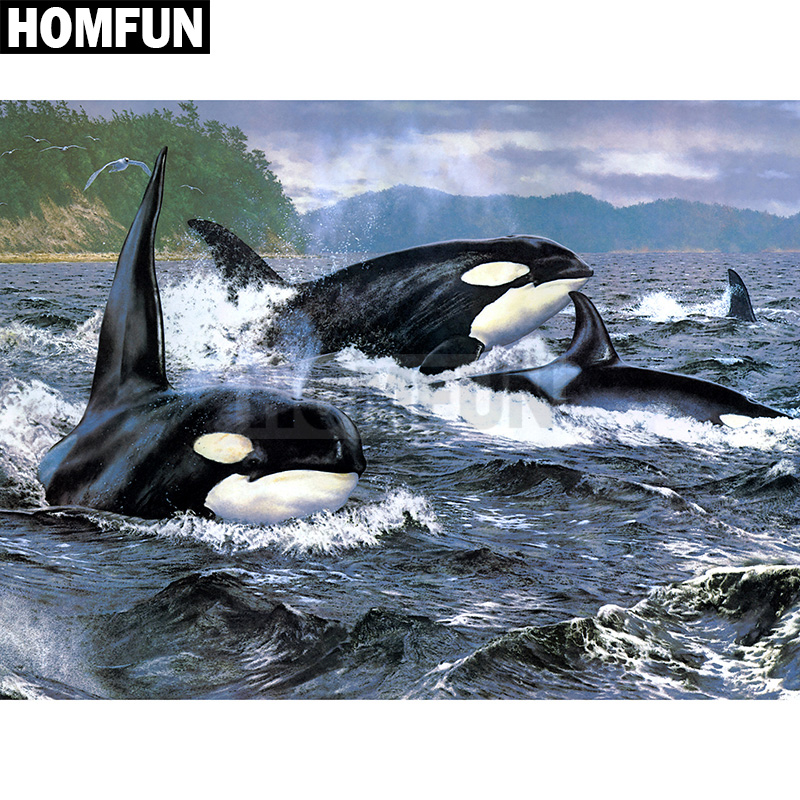 HOMFUN Full Square/Round Drill - огляд і ціна Embroidery Whale