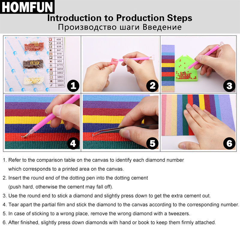 HOMFUN Full Square/Round Drill - огляд і ціна Embroidery Whale