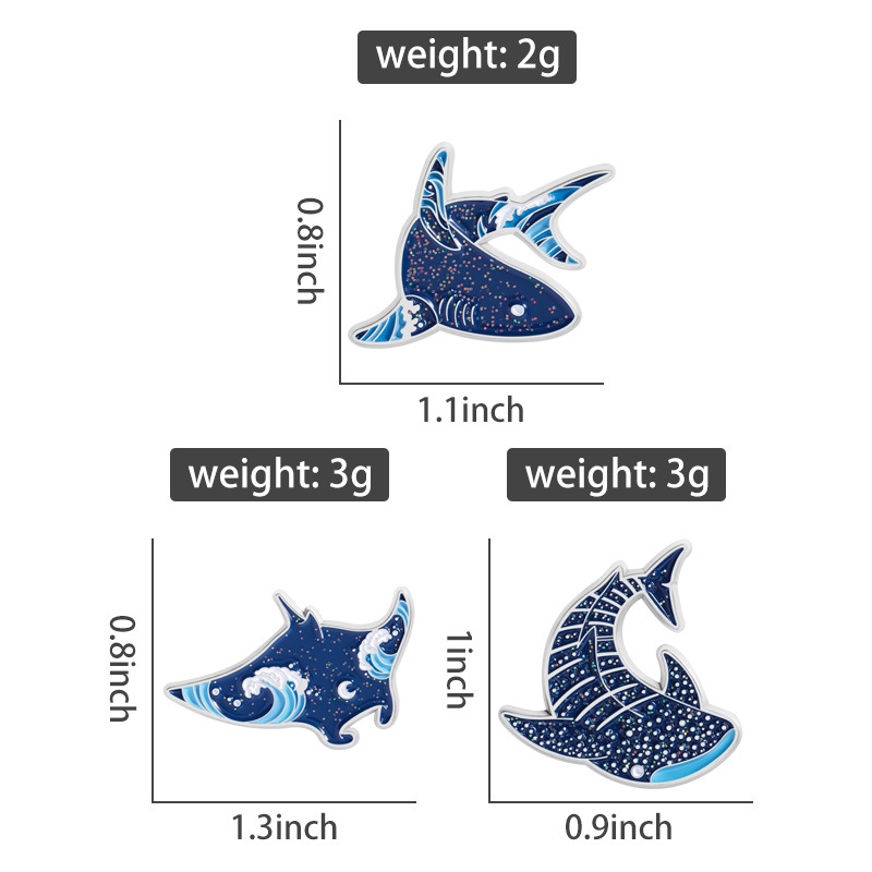 Cartoon marine creatures Ename - огляд і ціна Embroidery Whale