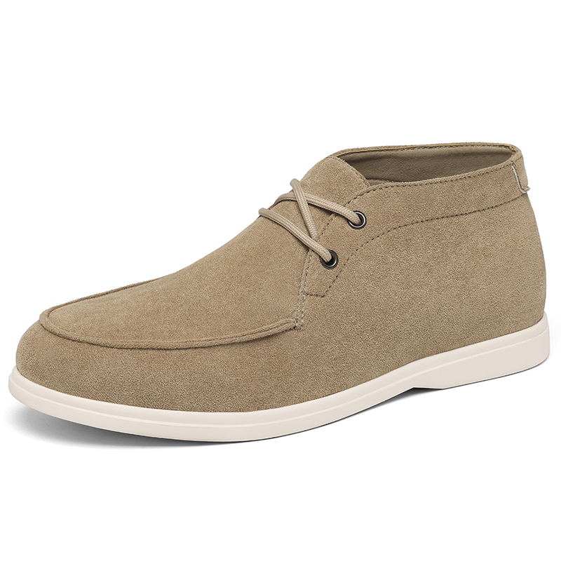 Classic British Style Suede Le - огляд і ціна Embroidery White