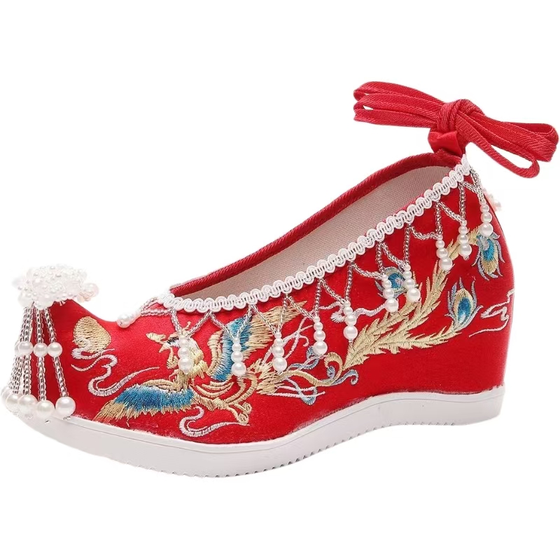 Women New Red Embroidered Wedd - огляд і ціна Embroidery Canvas