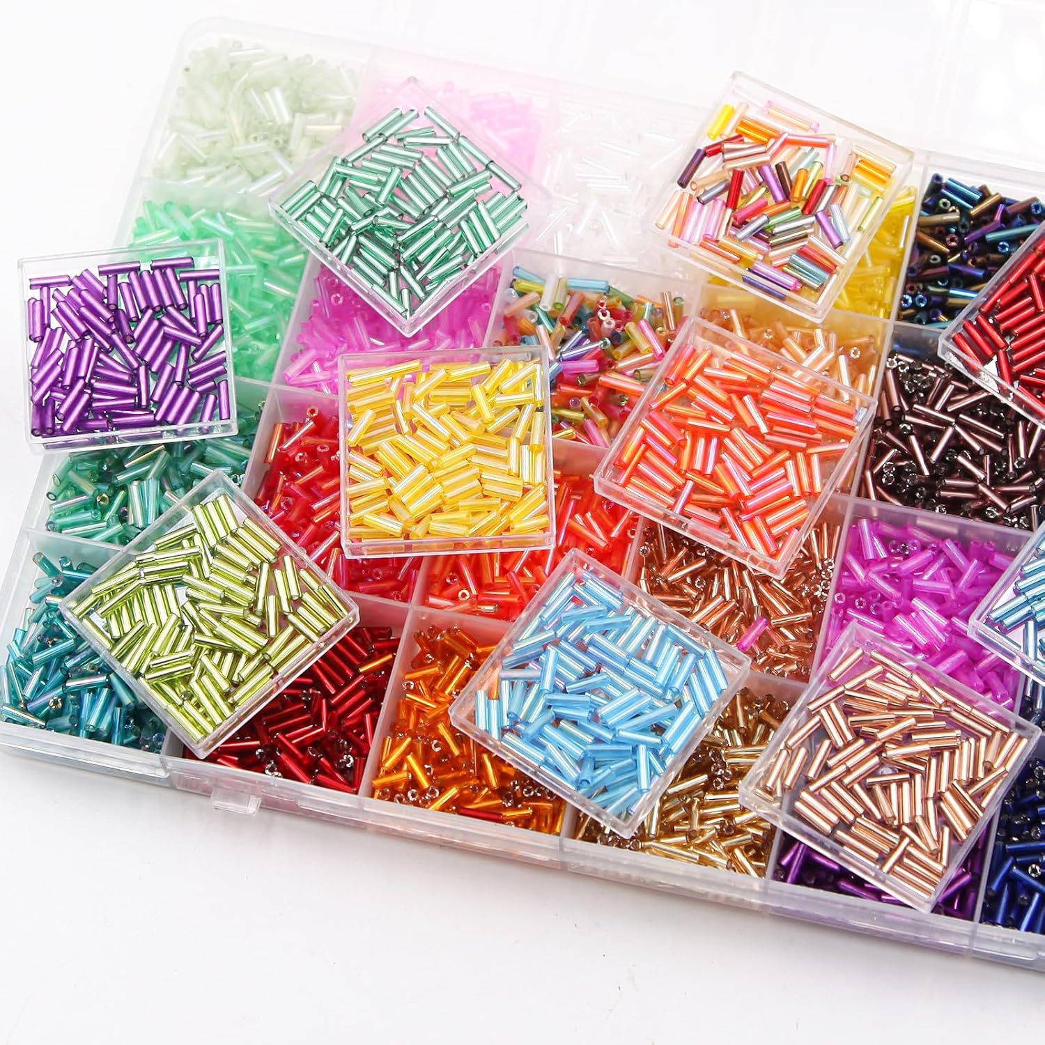 About 6720Pcs/Box 7mm 28 Color - огляд і ціна Embroidery Beads