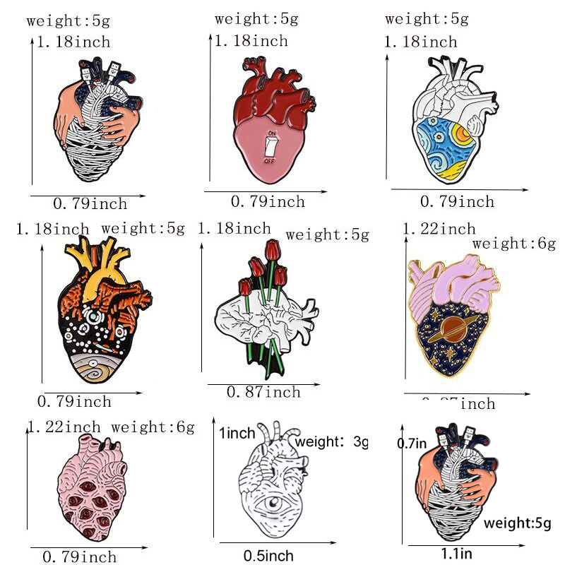Heart Organ Series Brooch Medi - огляд і ціна Embroidery Quilting